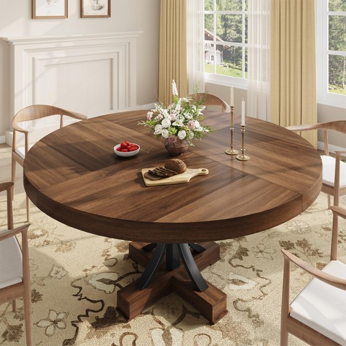 Farmhouse round kitchen - round, table